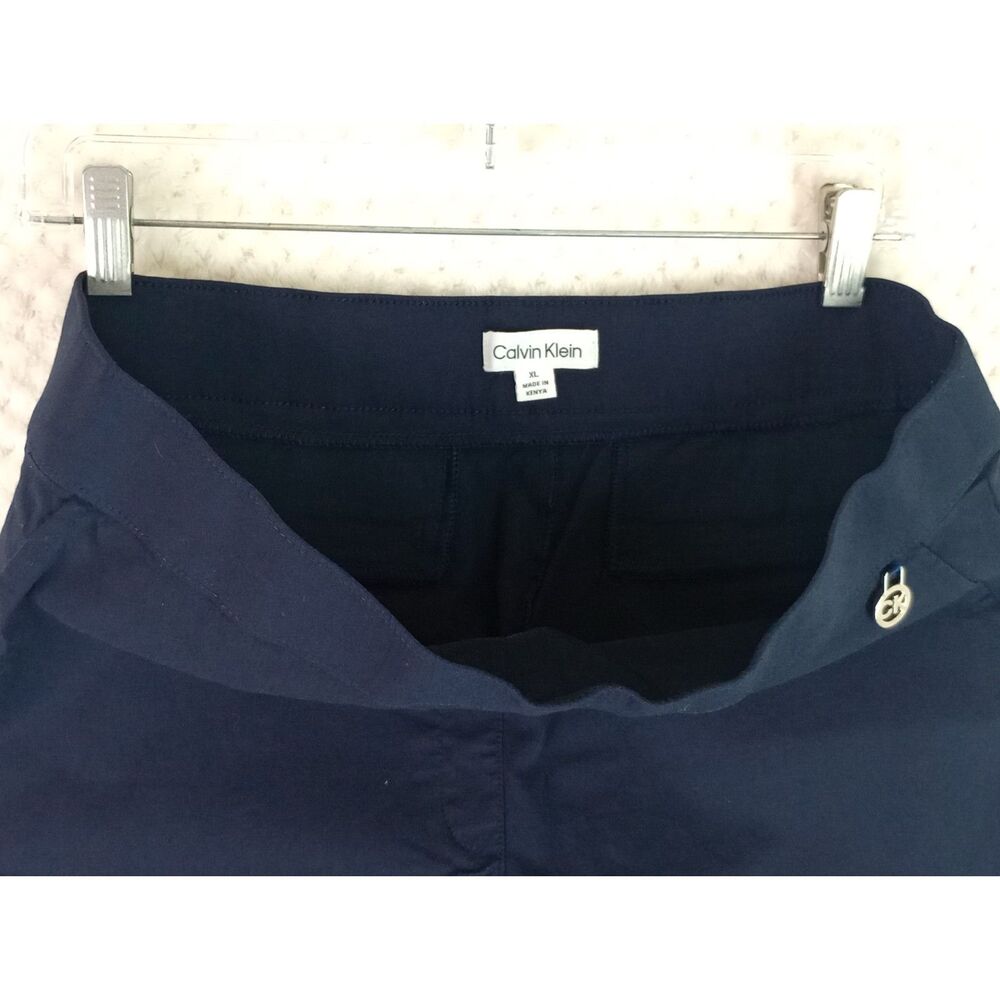Calvin Klein Women's XL Navy Blue Stretch Pull On Crop - Picture 5 of 14
